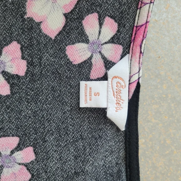 Black and Pink Floral Dress - Picture 3 of 3